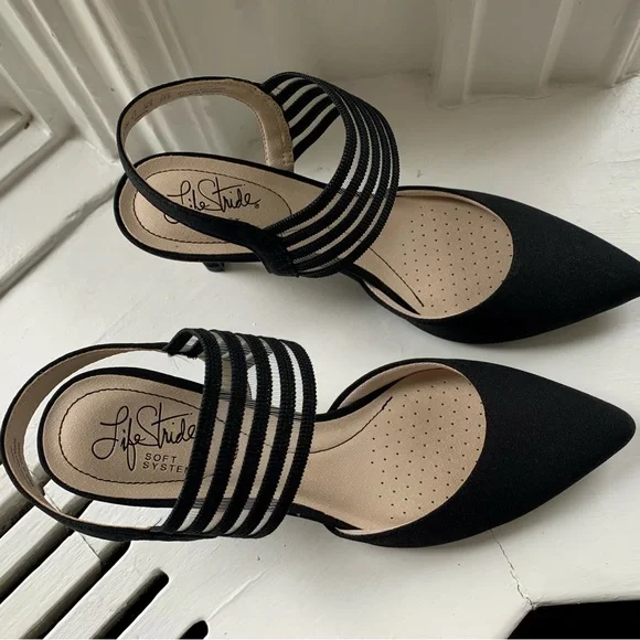 Life Stride Black High Heels NWOT - Picture 2 of 10